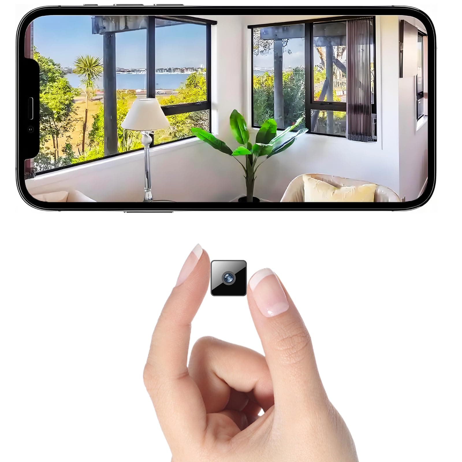 Only 0.9 Inch Mini Wireless Security Camera, Small Home WiFi 1080P Micro HD Magnetic Nanny Cam with Motion Detection, Cloud & SD Storage, Night Vision, Tiny Cameras for Home Pet Office Indoor Outdoor