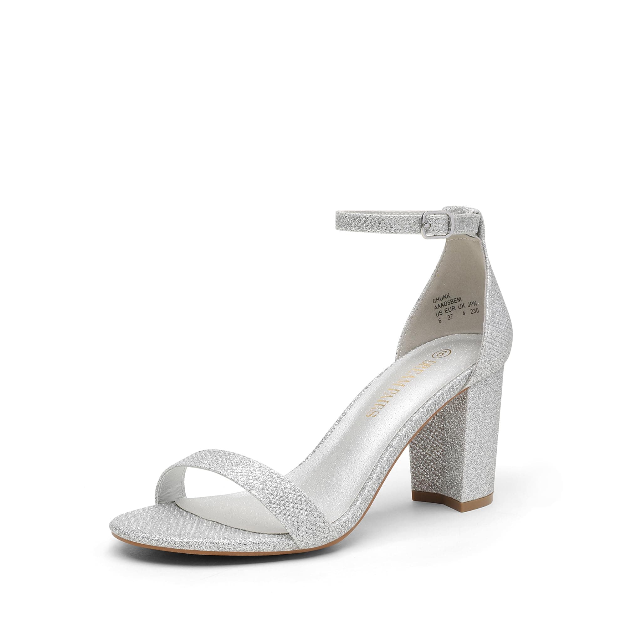 Women's Chunk Low Heel Pump Sandals