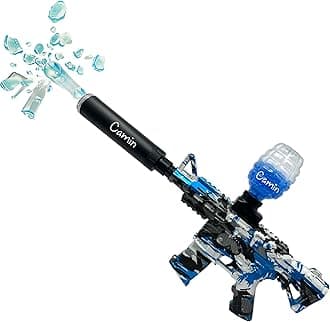 Camin Gel Blaster Gun | Automatic Ball Shooter | Safe & Non-Toxic | Fun Outdoor Toy for Adults | Electric Operated | Ideal Birthday & Return Gift (Scar-L, 20K Gel Balls)