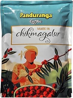 Panduranga Coffee | Made in Chikmagalur | Single Origin Specialty Coffee | 80% Coffee & 20% Chicory- 500grams (Pack of 1)
