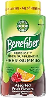 Prebiotic GLP-1 Friendly Fiber Supplement Gummies for Digestive Health, Assorted Fruit Flavor - 81 Count