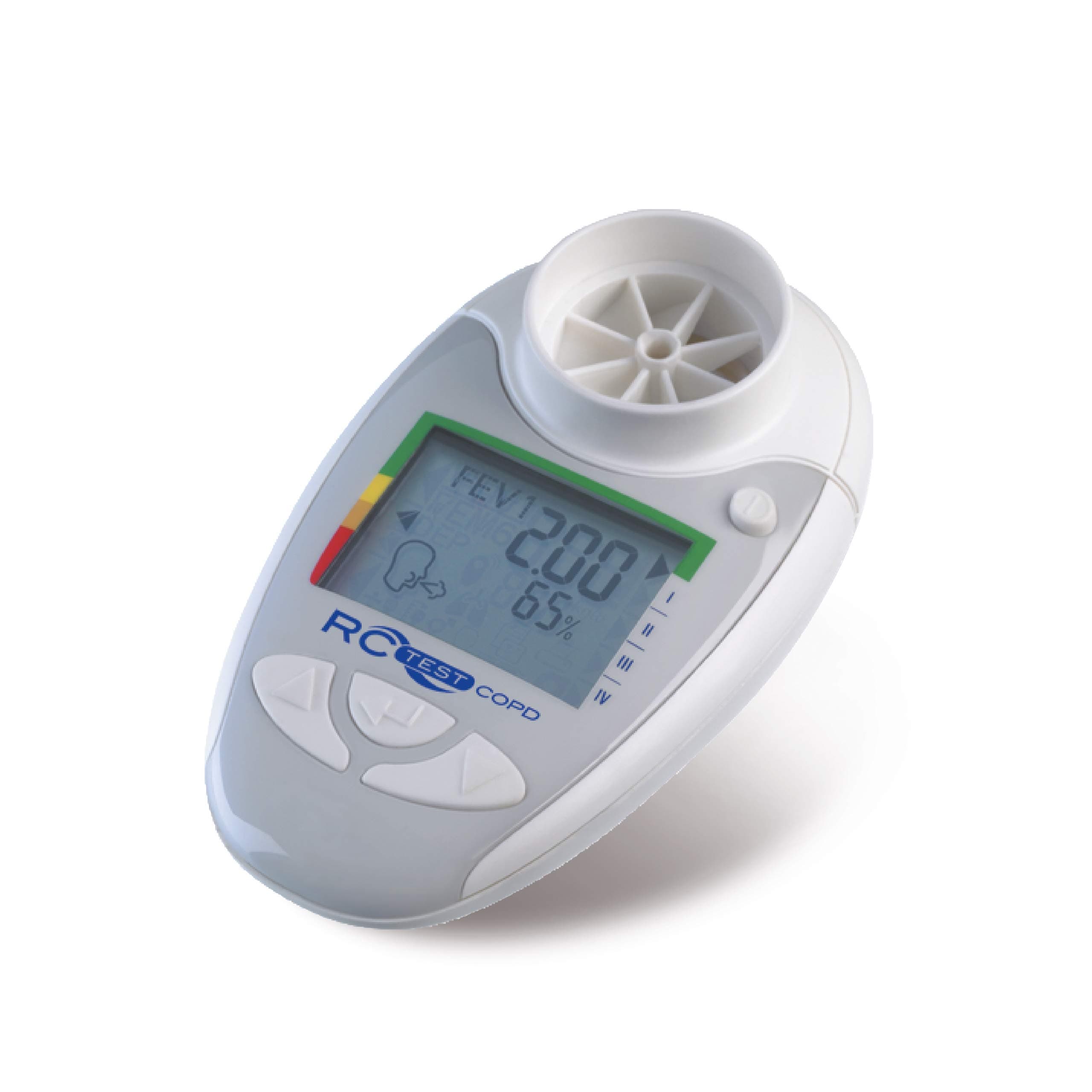 RC Test COPD, Digital Pulmonary Function Test for COPD and emphysem, Re Control for COPD, obstructures and Asthma bronchiales, estimation of Lung Age