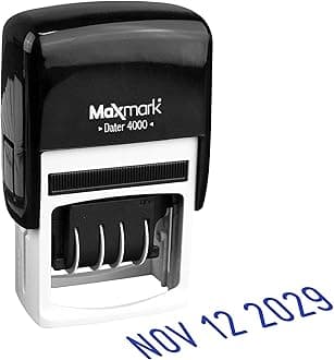 Dater 4000 Self Inking Date Stamp - Blue