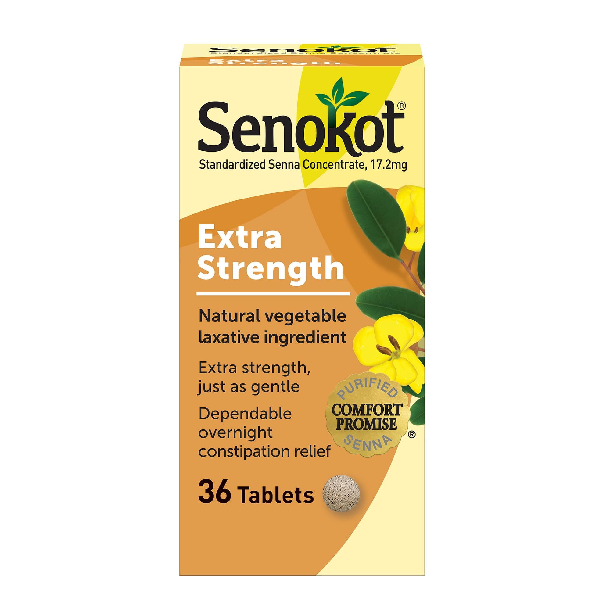 - Extra Strength Senna Laxative Tablets, 36 Tablets, Laxatives for Constipation Relief, Overnight Relief for Adults