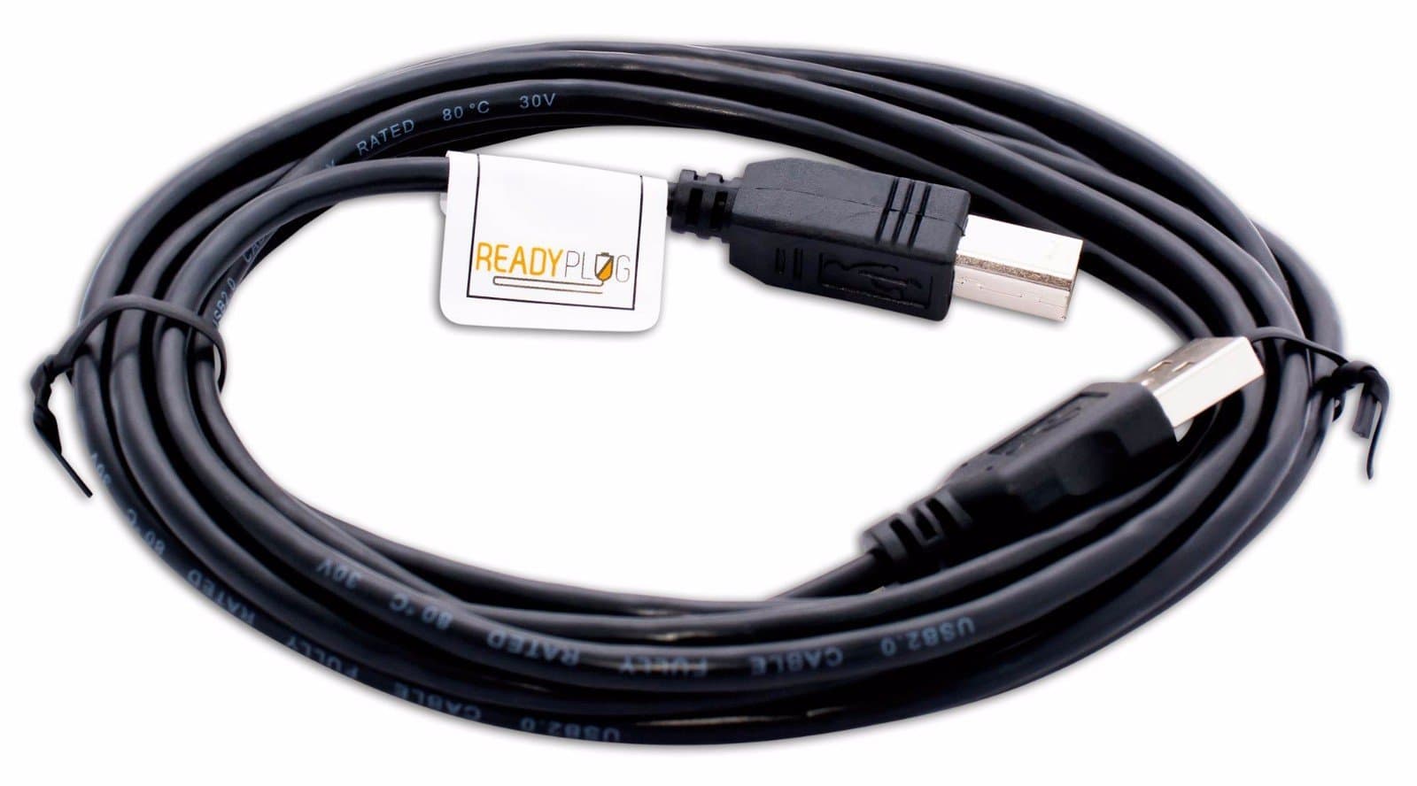 10ft ReadyPlug USB Cable for HP Officejet 6000 Color Inkjet Printer (CB051A#B1H)
