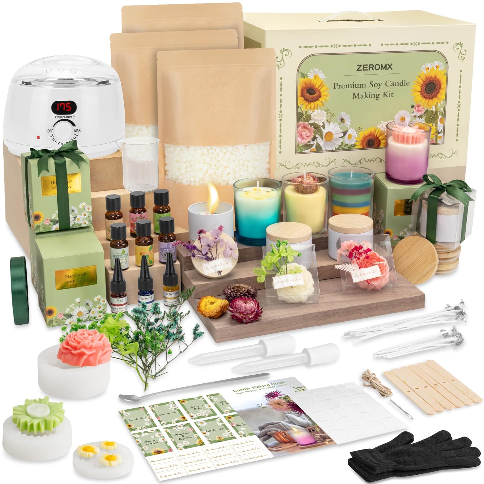 Premium Soy Candle Making Kit Candle Making Kit, Candle Making Supplies with Digital