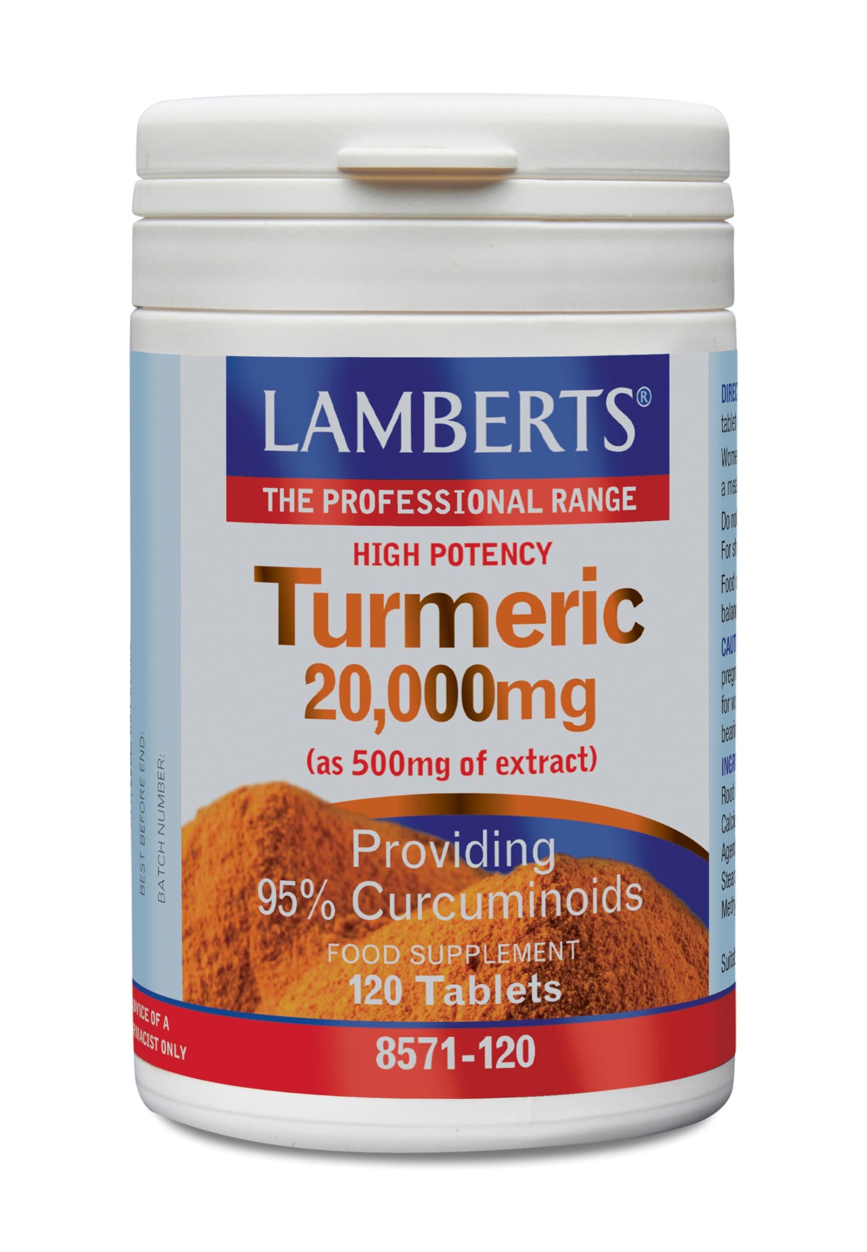 High Potency Turmeric 20000mg 120 Tablets