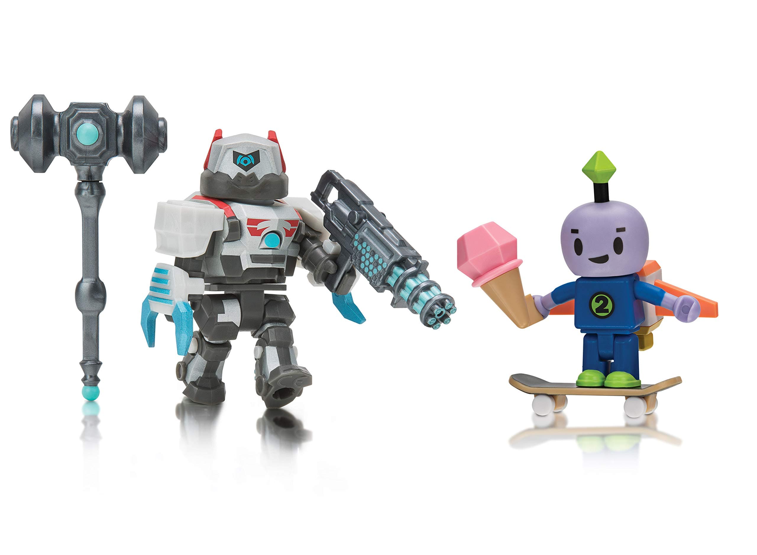 Roblox Action Collection - Robot 64: Beebo + DuelDroid 5000 Two Figure Bundle [Includes 2 Exclusive Virtual Items]