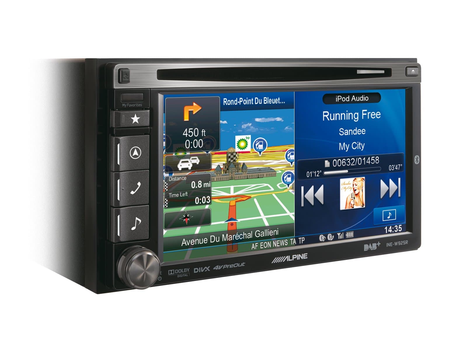 AlpineINE-W925R navigation system (continent).