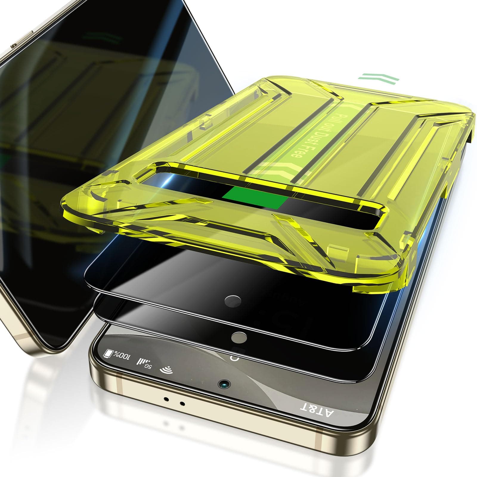 for Samsung Galaxy S24 28° Privacy Screen Protector with [3s Installation Frame], Case Friendly 9H+ Tempered Glass 2Pack