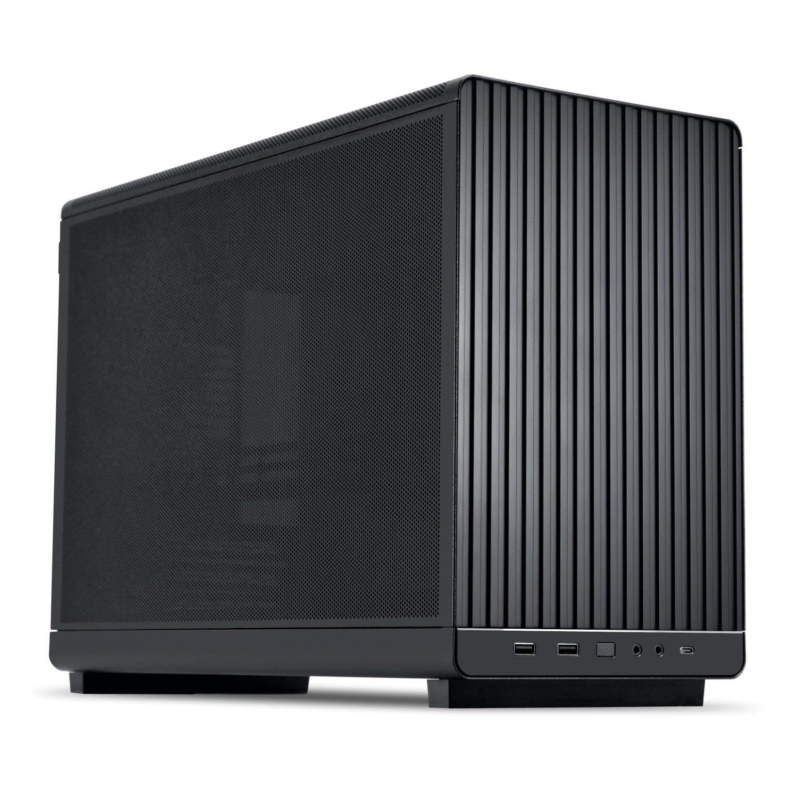 A3 mATX Compact Case - Black Micro-ATX Aluminium PC Case, Designed by DAN Cases, High Airflow Design, Water Cooling Compatible, USB 3.1 Type-C