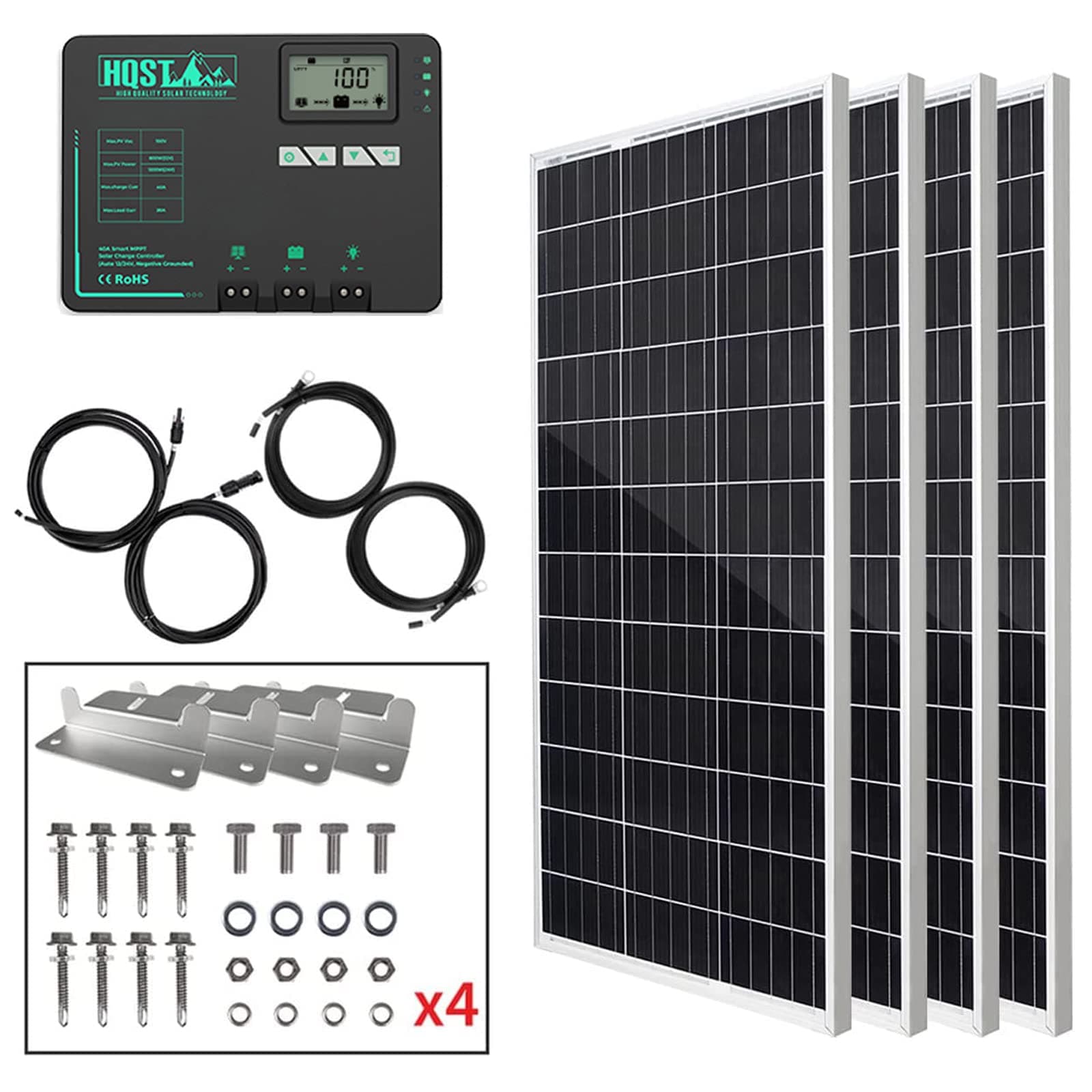 HQST 400W Solar Panel Kit w/40A Controller
