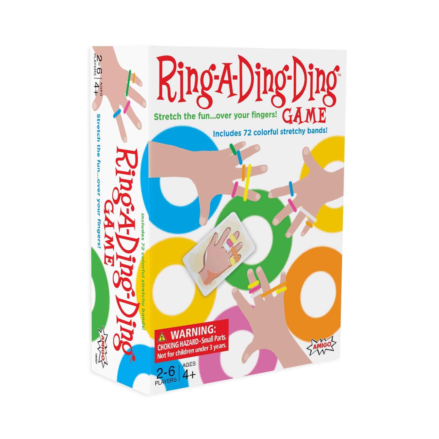 AMIGO Ring-A-Ding-Ding Kids Card Game with 72 Hair Ties
