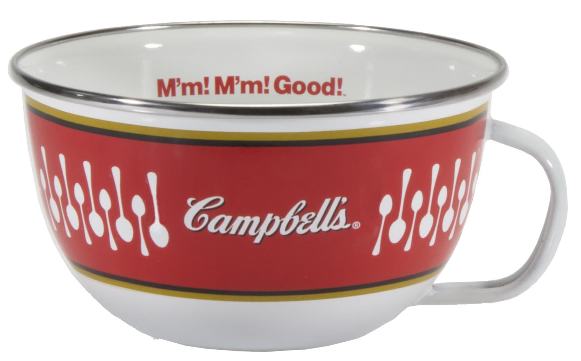 Enamelware - Campbell's Soup Pattern - 24 Ounce Soup Mug