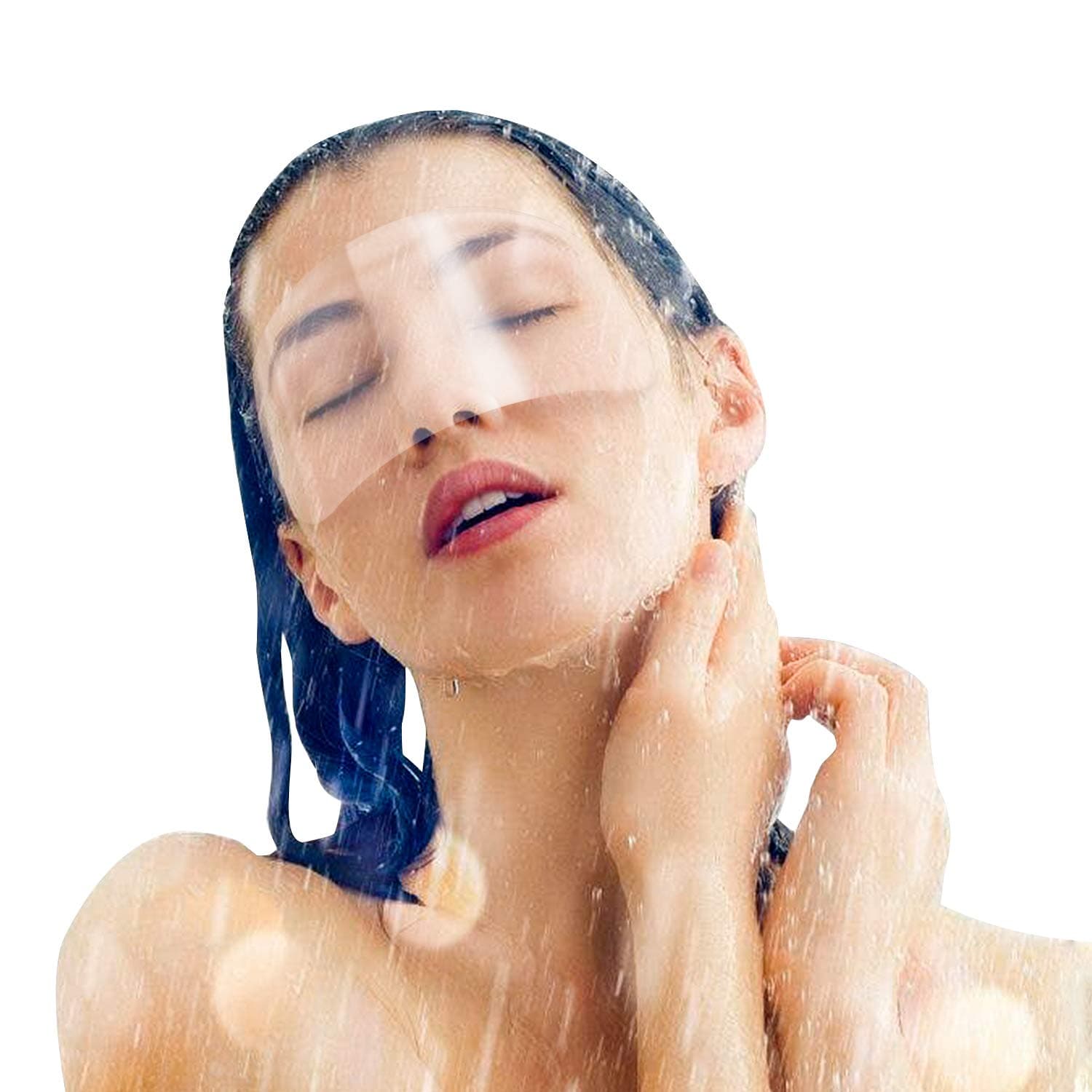 Sanlebi 100PCS Microblading Kit Makeup Shower Face Shields，Clear Visors Eye Protector for Salon Supplies Eyelash Extensions