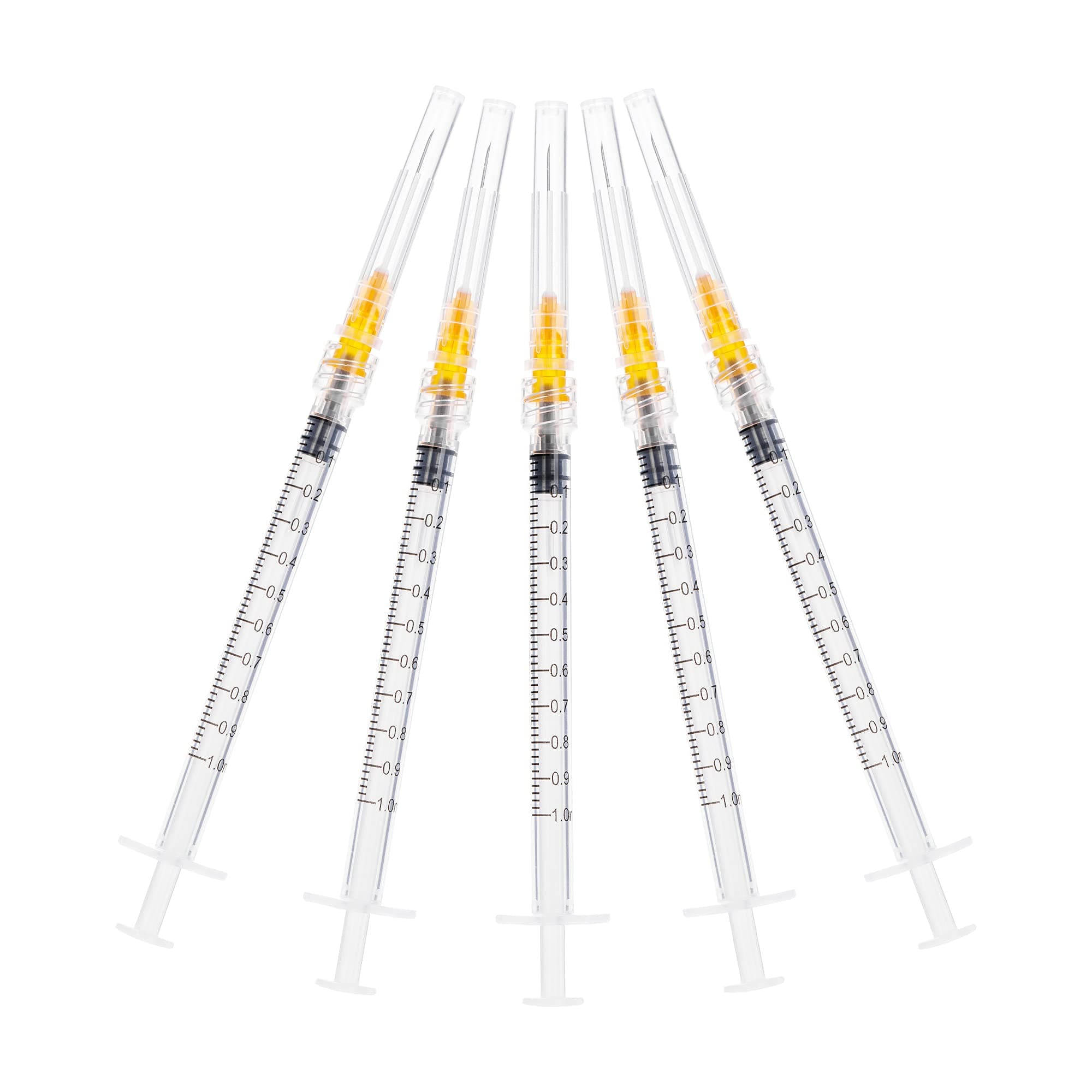 Disposable 1cc/ml Luer Lock 25G Syringe Tool, Individually Packaged-Pack of 20