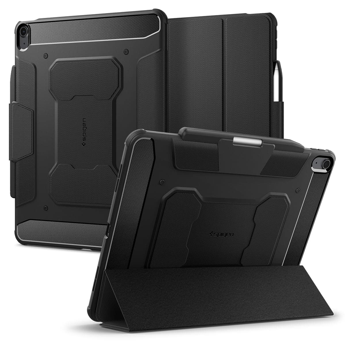 Rugged Armor Pro Case Compatible with iPad Air 13 inch M4 (2026), M3 (2025), M2 (2024) - Black