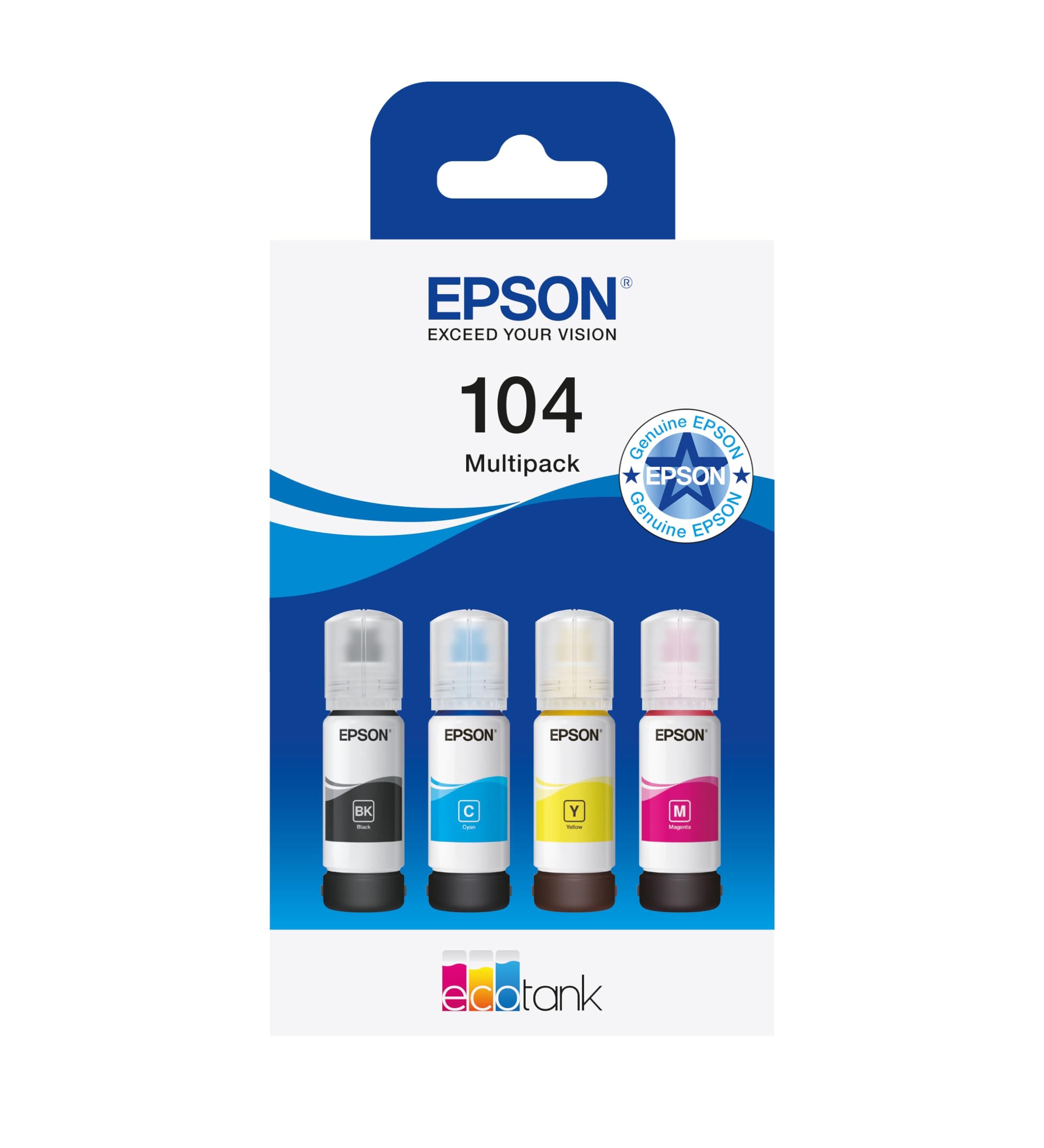Epson EcoTank 104 Genuine Multipack Ink Bottles
