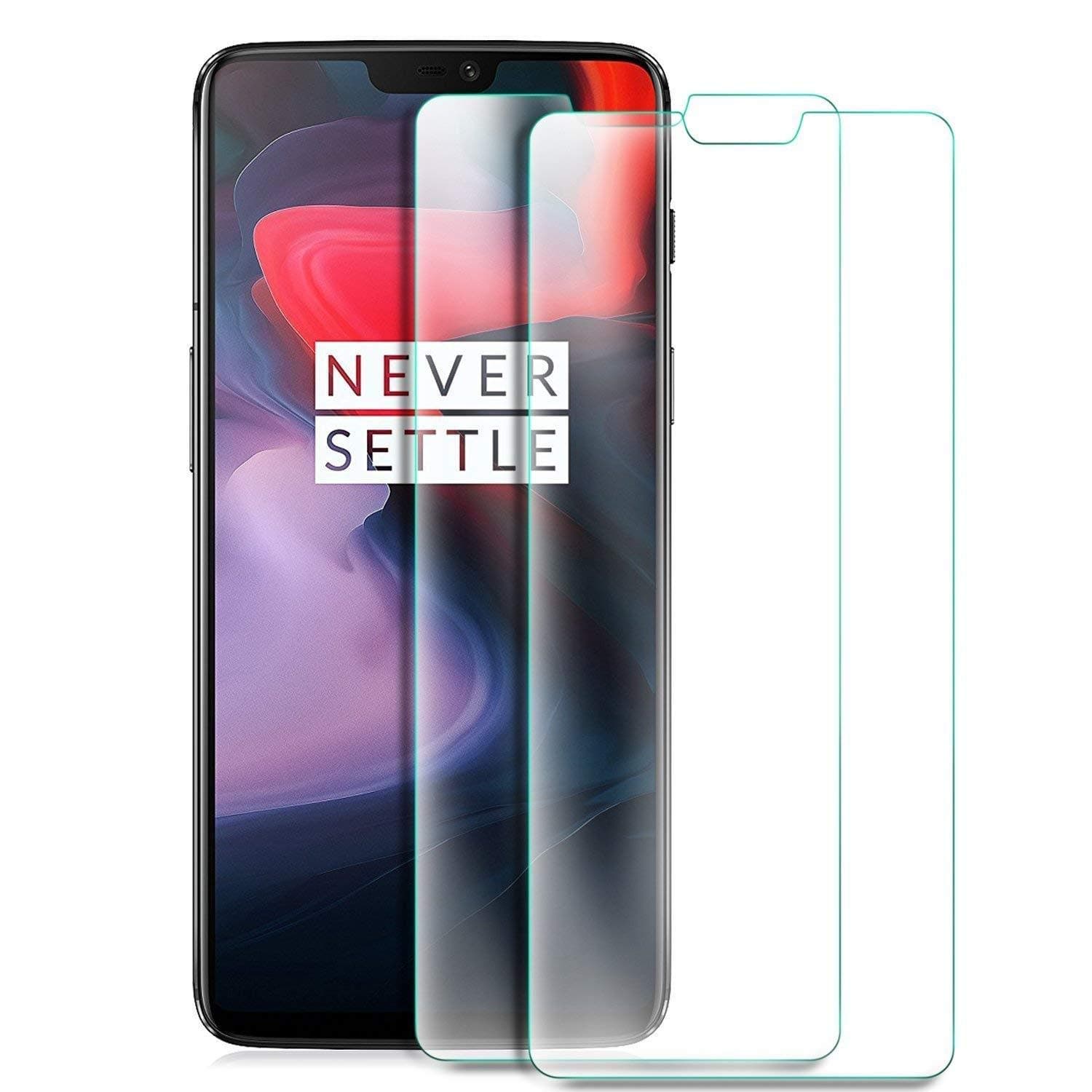 [2 Packs] OnePlus 6 Screen Protector, Full Coverage 9H Hardness Anti-Bubble for OnePlus 6