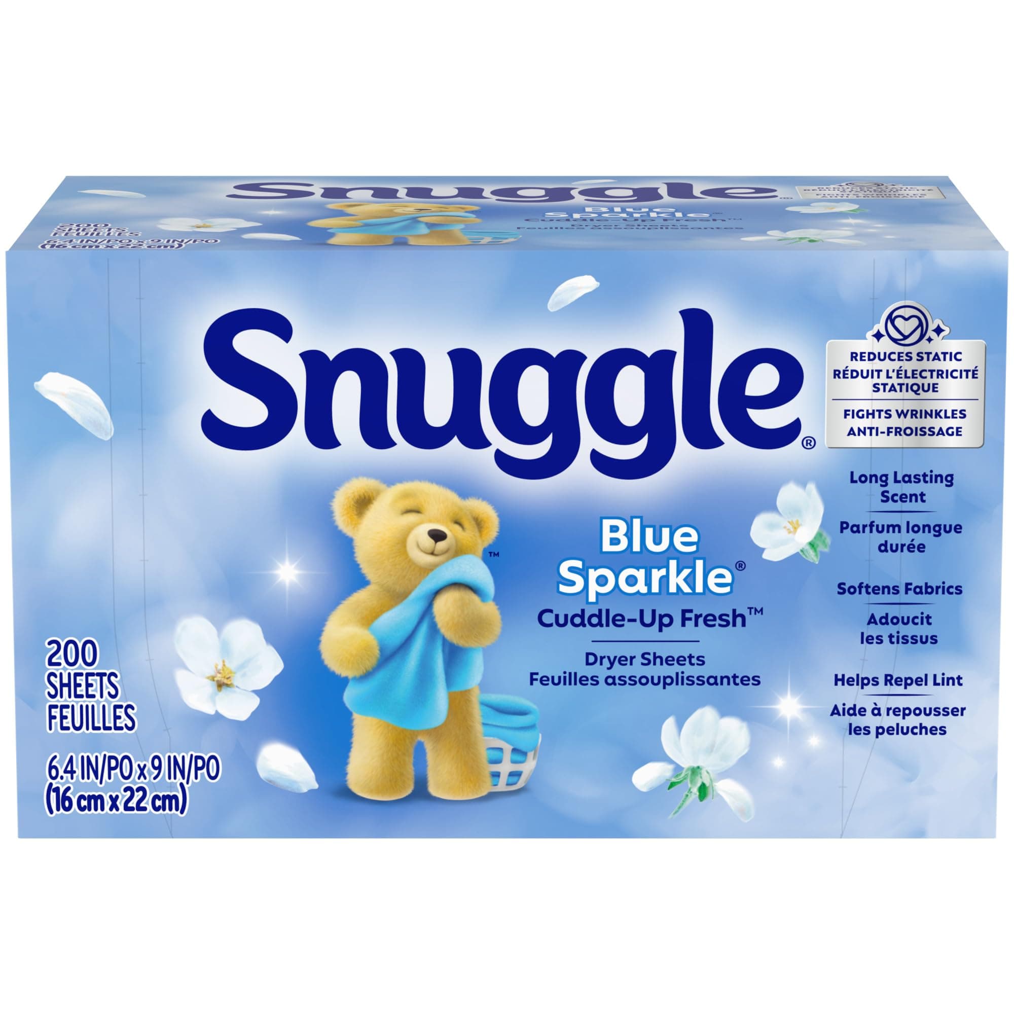 Snuggle Blue Sparkle (200 Sheets) by Snuggle