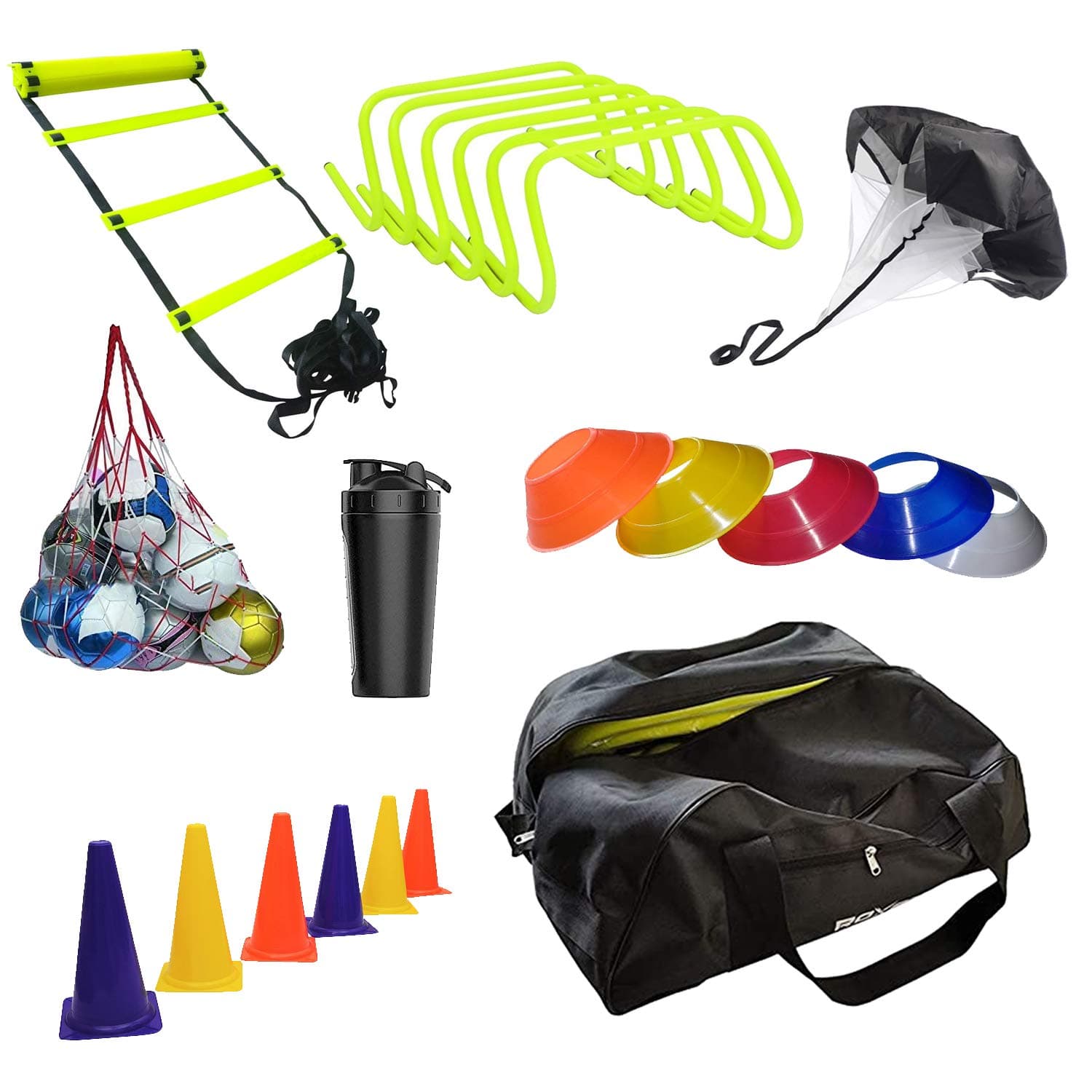 ROXAN Pro Plastic Football Training Kit, Size Small, (Multicolor)