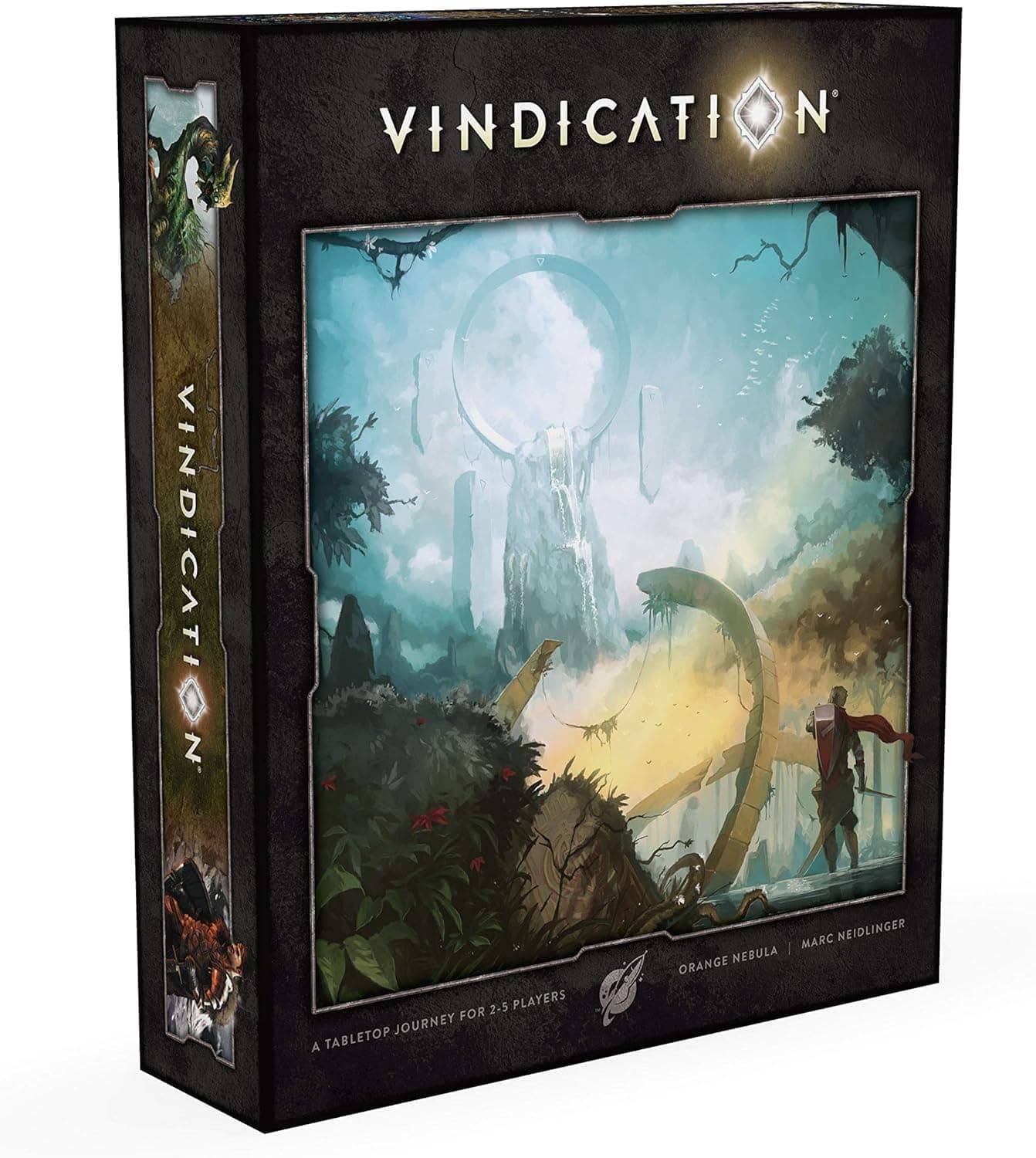 Orange Nebula Vindication Board Game - Heroic Attributes, Modular Map, & Strategic Competitive Play