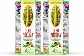 LooLoo Oleo Rheuma Herbal Liniment |Kalonji, Cinnamon, Clove, Mint & Mustard Oil (50ml x 2)