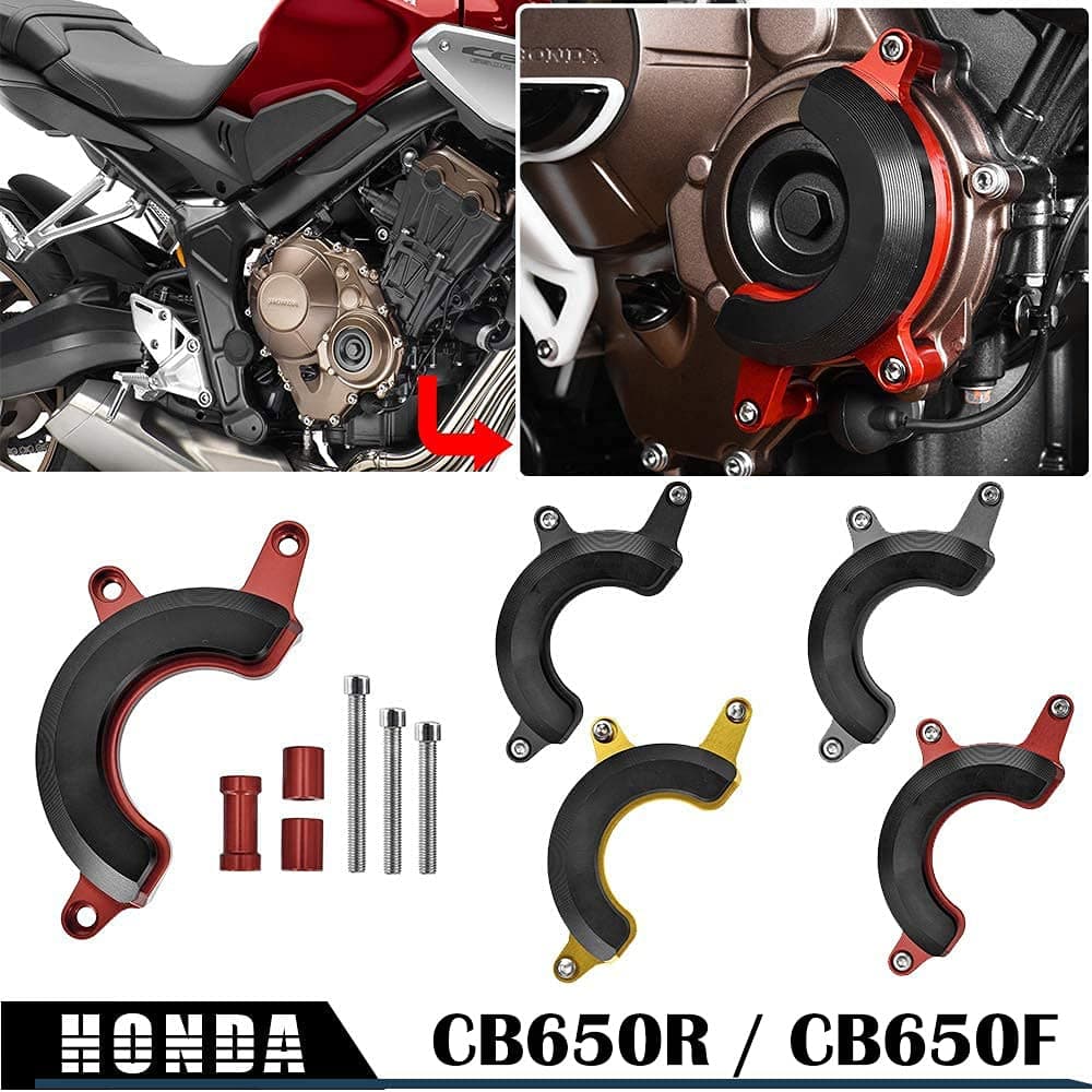 LorababerMotorcycle Falling Protection Frame Slider Fairing Guard Anti Crash Pad Stator Case protector Compatible with H-onda CB650R CB650F CB 650R CB 650 R 2019-2022 CB 650F 2014-2019 (Gold)