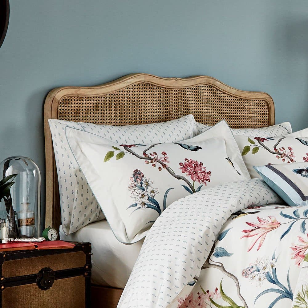 Sanderson Clementine Pillow CASE, Standard, Percale, Duck Egg, Single