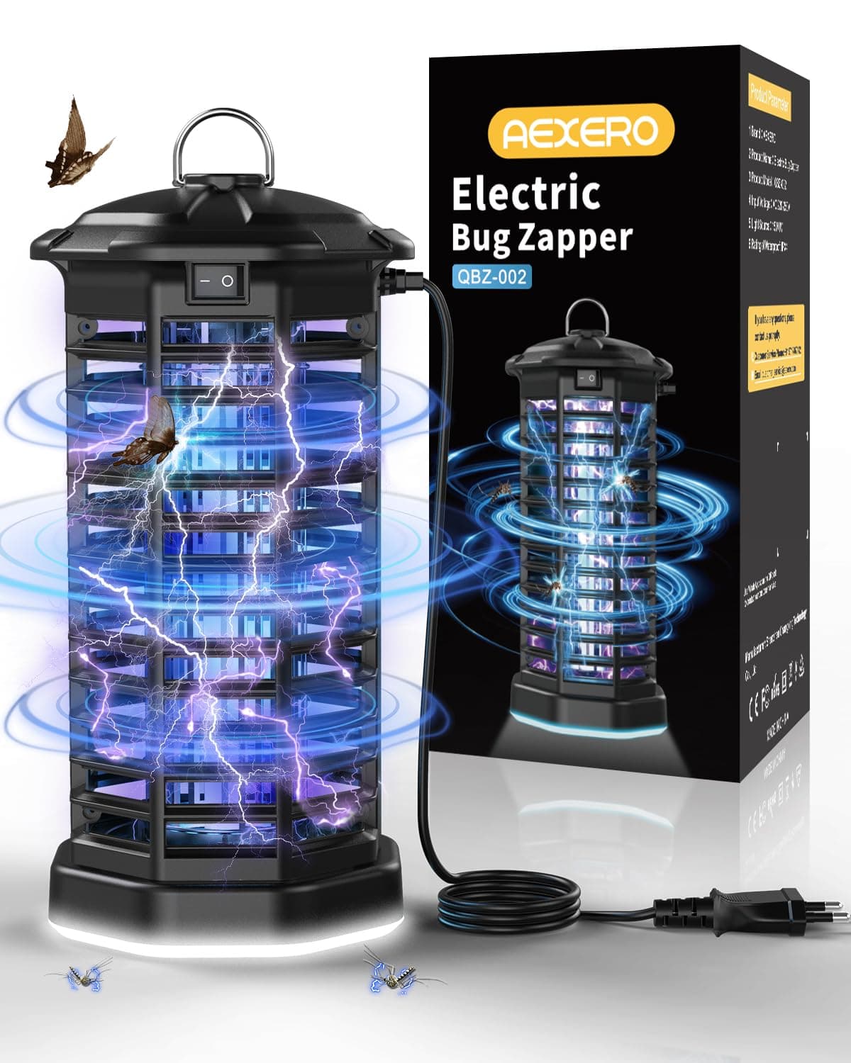 4200V Mosquito Killer Lamp - Insect Killer Machine with Switchable LED Light - Fly Killer, Mosquito Killer Machine