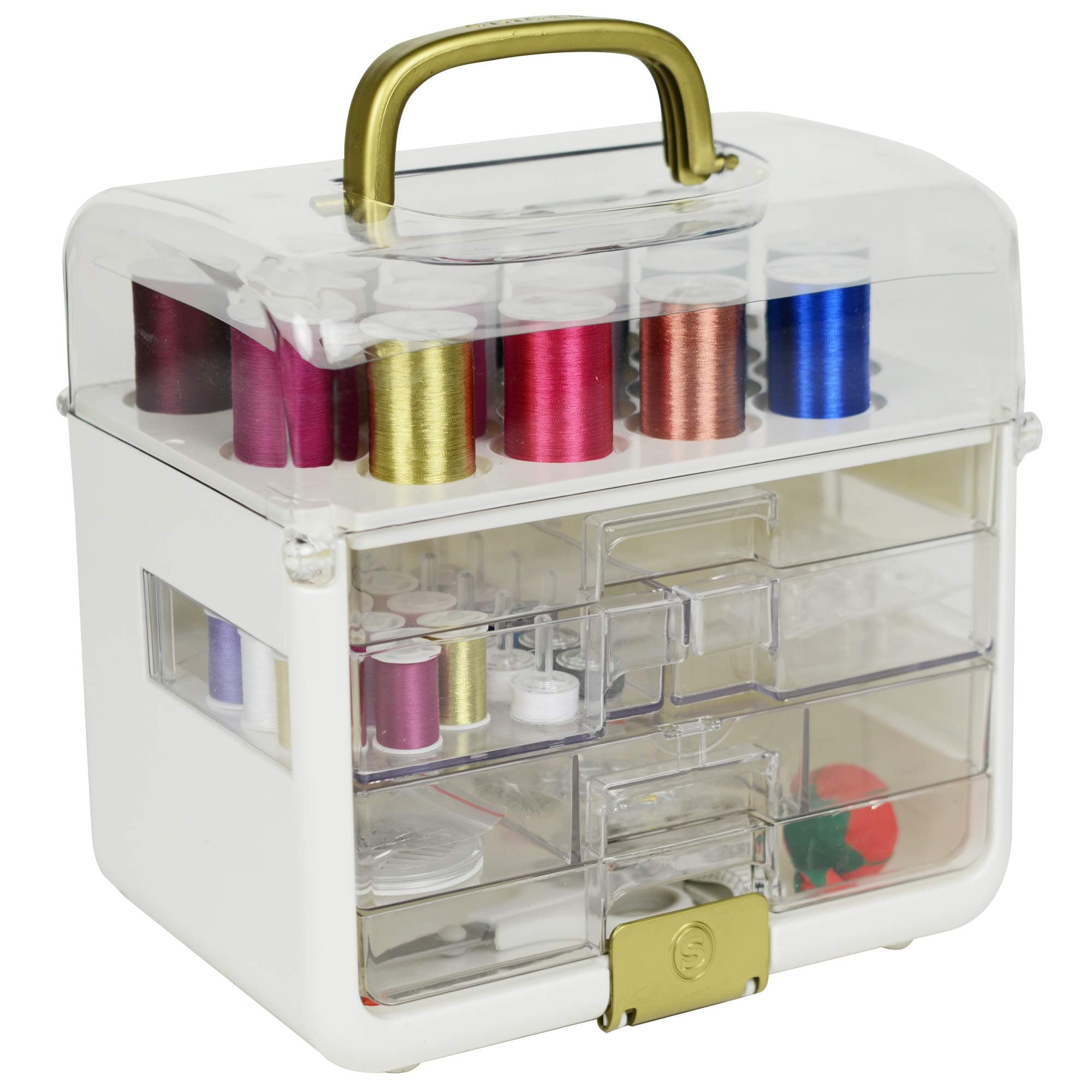 Singer Sewing Case Storage with Metallic Embroidery Thread (11771)