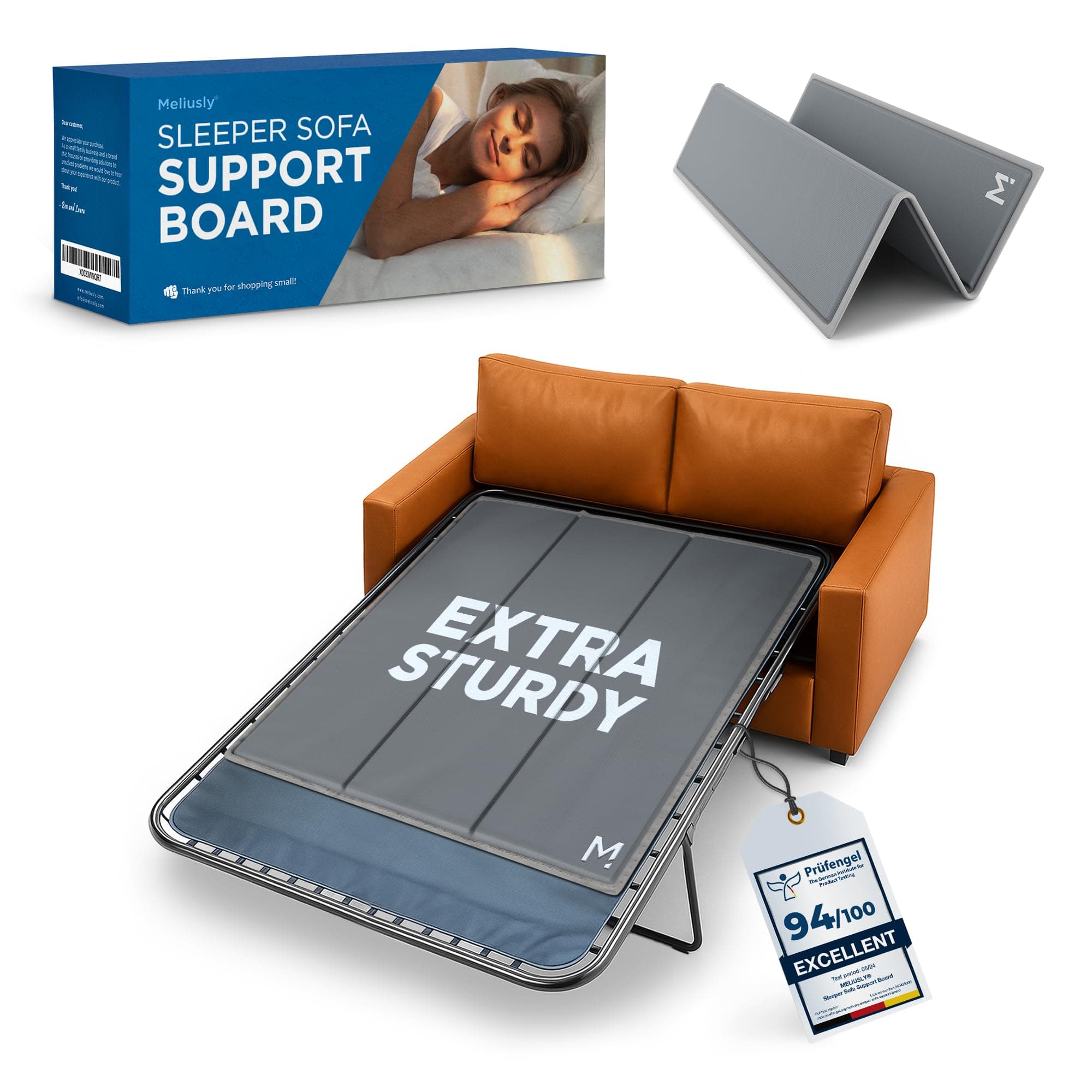 Meliusly Sleeper Sofa Support Board Full Size (48x48) Heavy Duty Wood Sofa Bed Board for Pull Out Couch, Foldable Mattress Support Under Mattress Bar Shield, Sofa Bed Support, Folding Bed Board