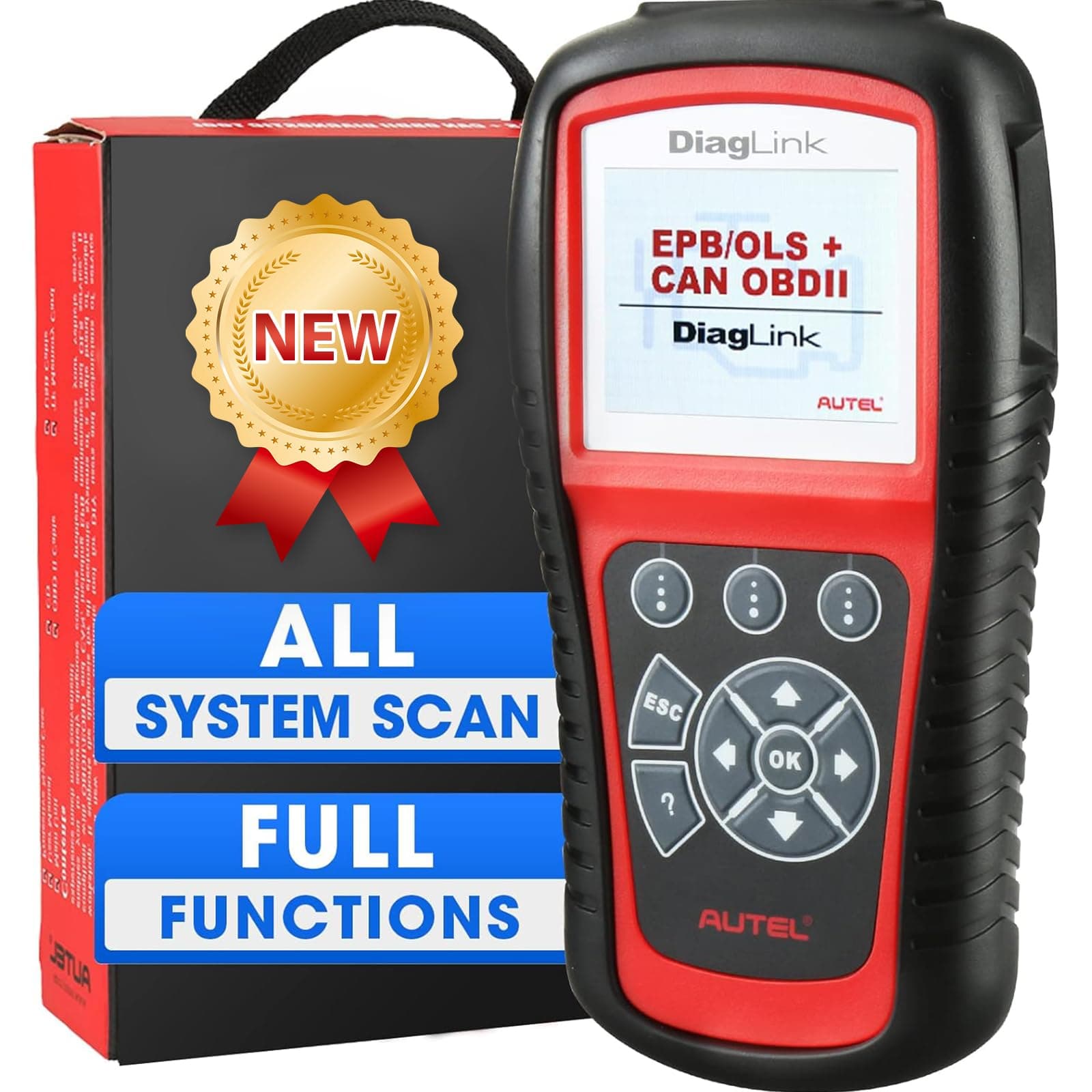 Autel Diaglink , OBD 2 Reader, DIY Version of MD802 All Systems, Car Diagnostic Tool for All Electronic Modules ECU (Engine, Gearbox, ABS, Airbag, SRS and More), EPB, Oil Service Reset Roll over image to zoom in Autel Diaglink , OBD2 Car Code Reader, DIY Version of MD802 All Systems, Car Diagnostic Tool for All Electronic Modules ECU (Engine, Gearbox, ABS, Airbag, SRS and More), EPB, Oil Service Reset Car Diagnostic Scanner (GM-PINGLUN-diaglink-01)