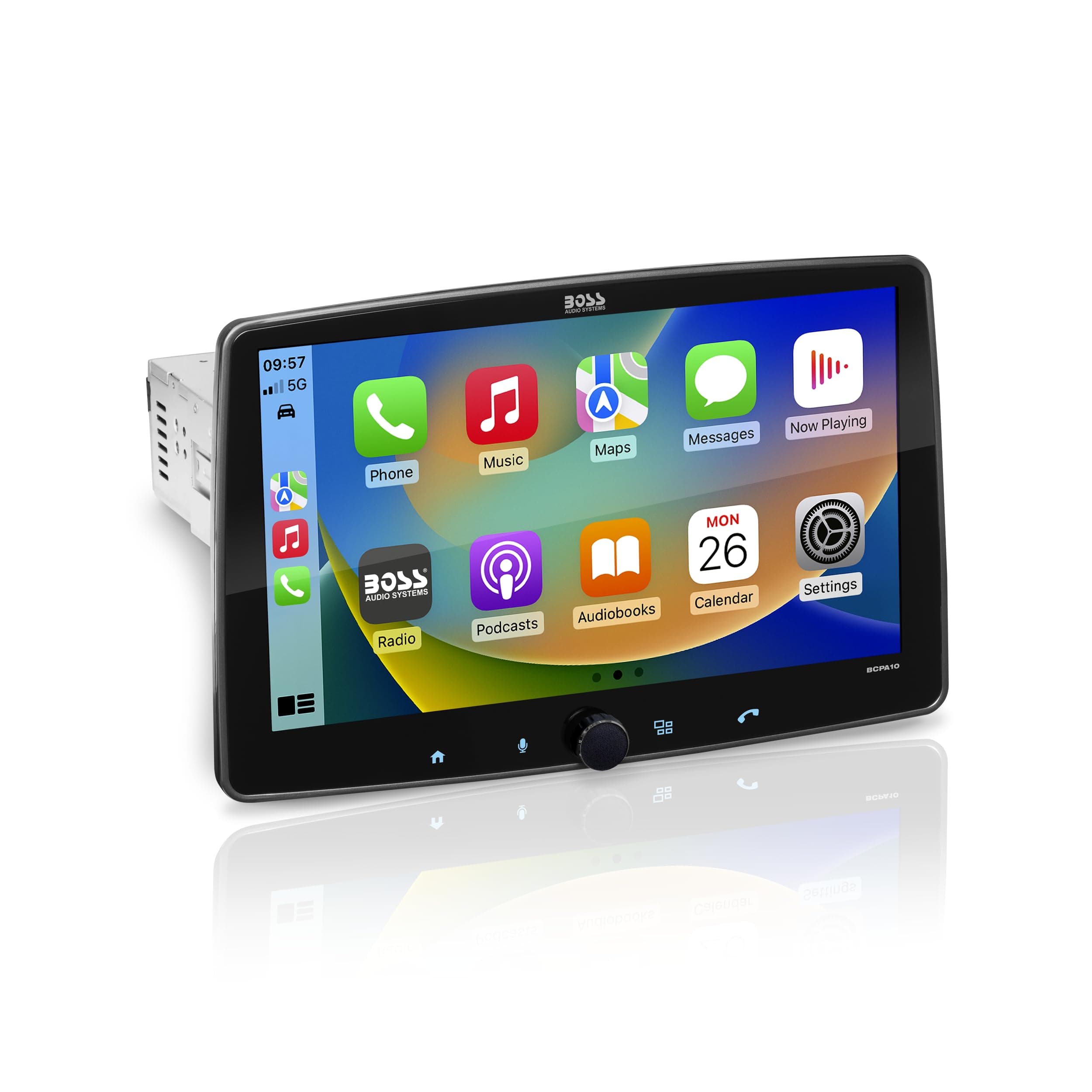 BOSS Audio Systems BCPA10 Single DIN Car Stereo Wireless Apple CarPlay, Wireless Android Auto, 10.1 Inch Touchscreen, Bluetooth, AM/FM Radio Receiver