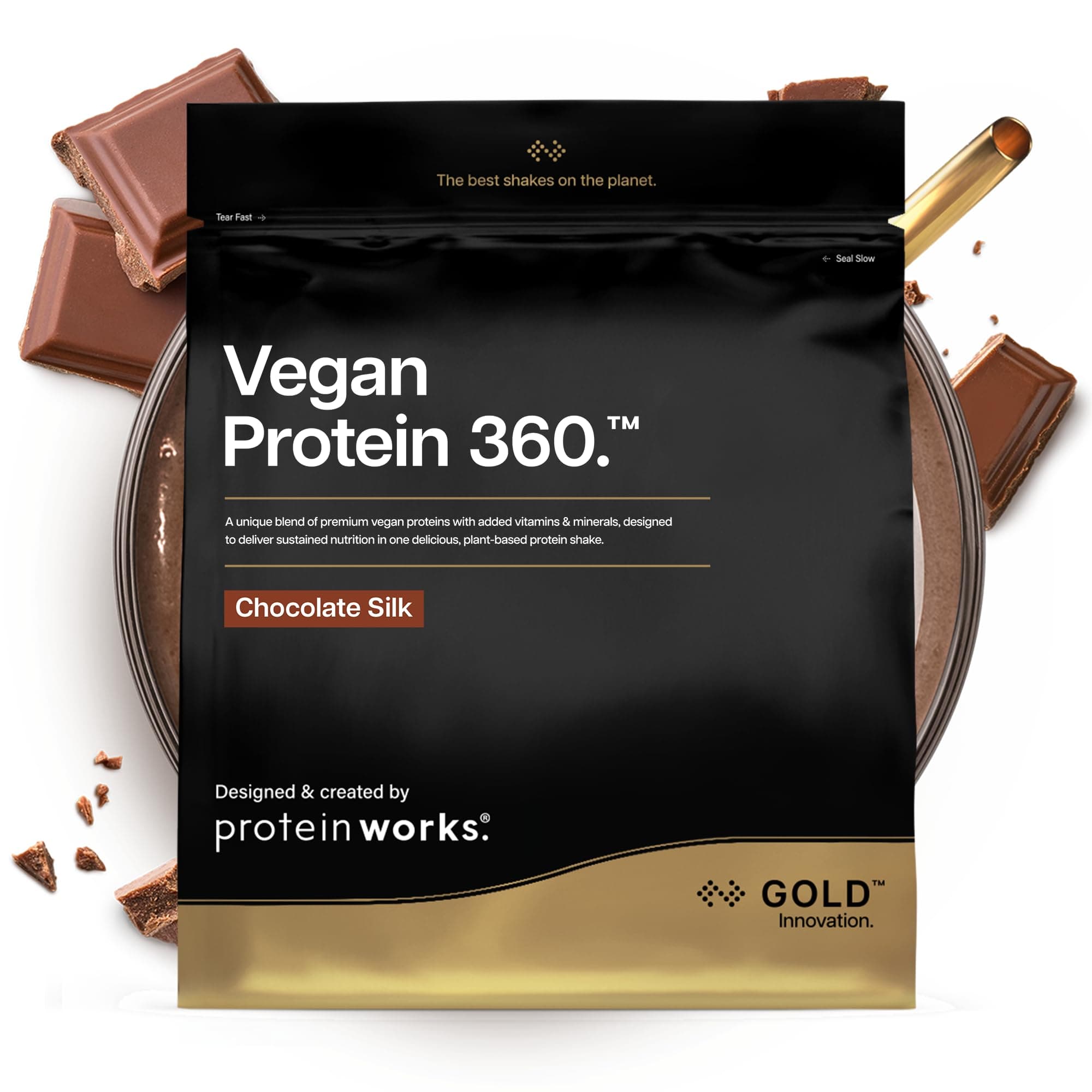 Vegan Protein (Chocolate Silk, 1 kg)