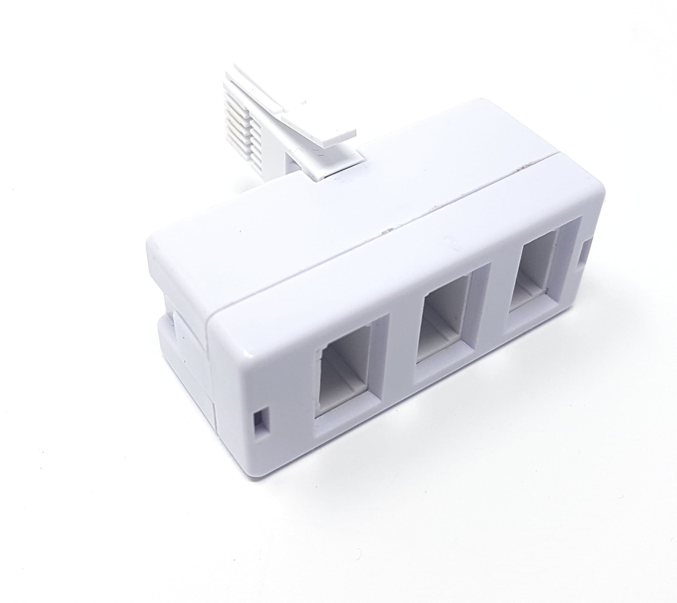MaincoreBT Plug to 3 way Sockets x 3 BT Phone Lines Telephone/FAX/Modem Cable/Adapter/Splitter/Converter.