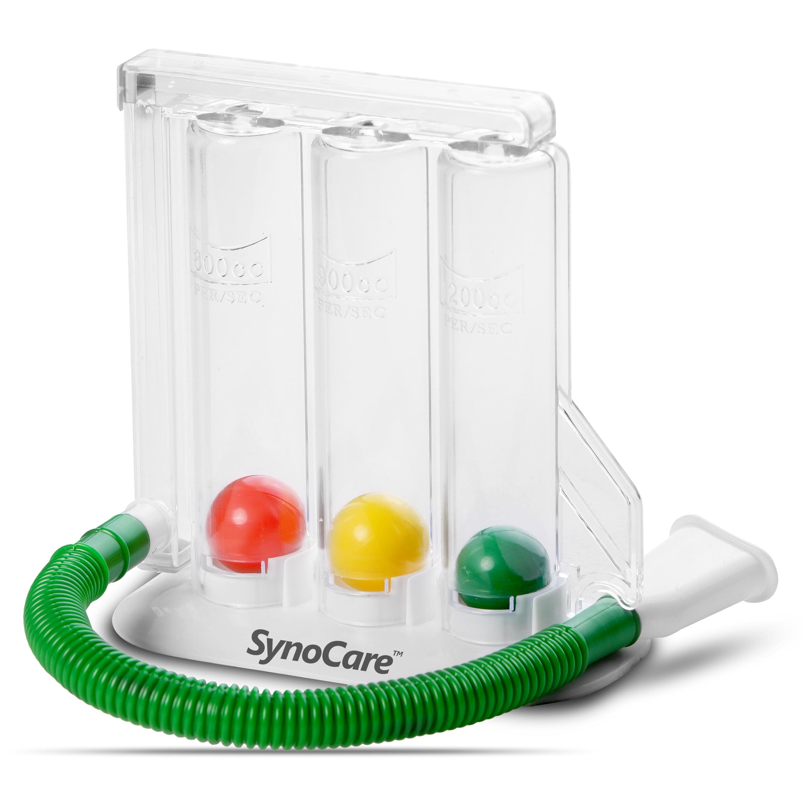 3 Ball Spirometer, Lung Exerciser, Respiratory Exerciser, Breathing Exercise, Respirometer, Breath Measurement System & Deep Breathing Lung Exerciser | Washable, Hygienic & Detachable- Pack Of 1