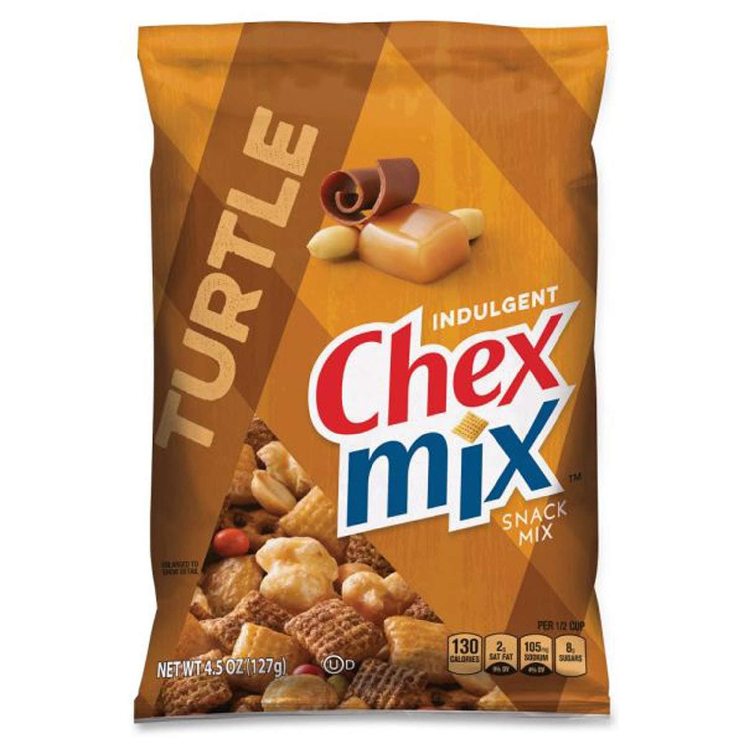 Mix Chocolate Turtle Snack Mix 4.5 oz Each ( 7 in a Pack )