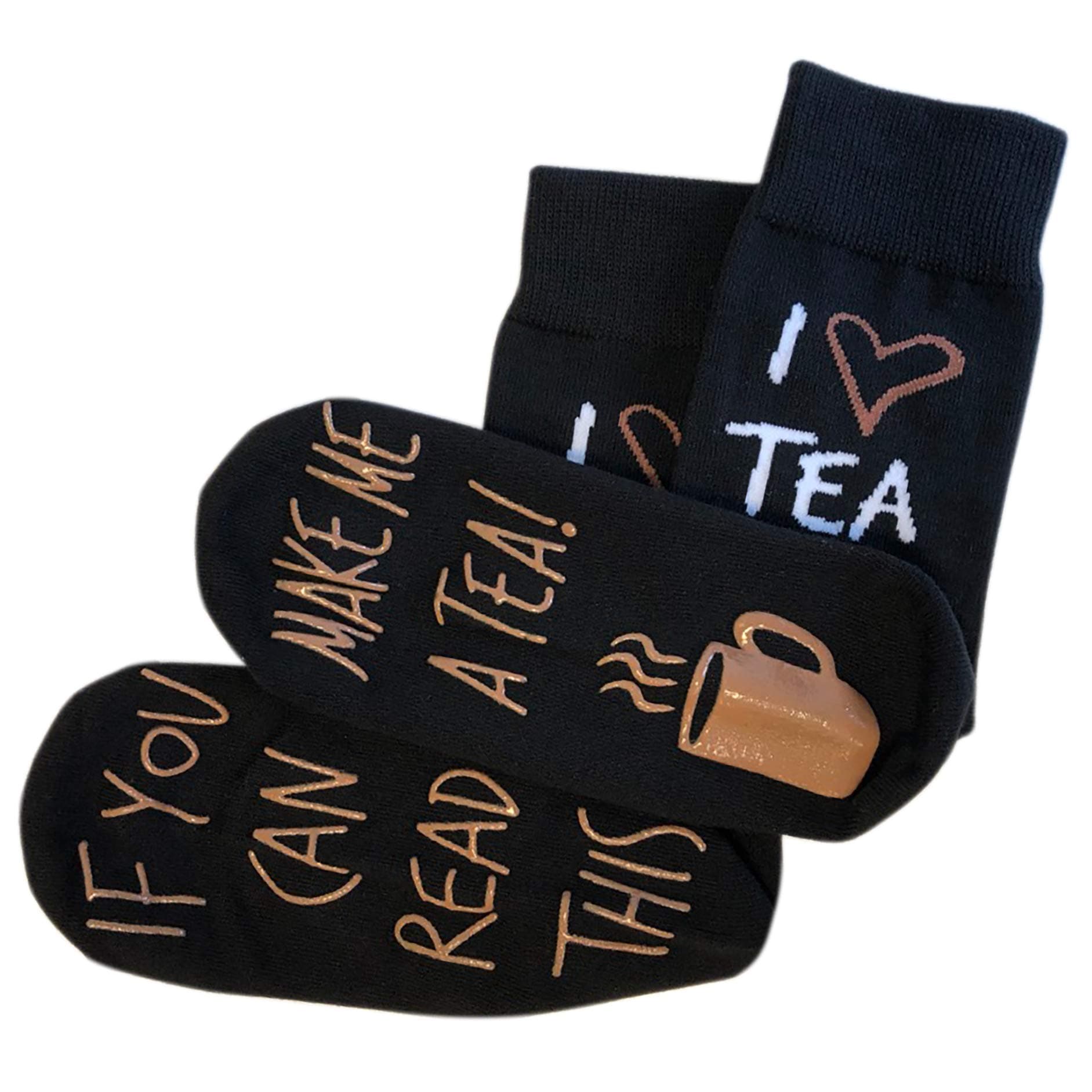 'If You Can Read This Make Me A Tea!' Funny Novelty Socks - Perfect For Those People That Love Tea
