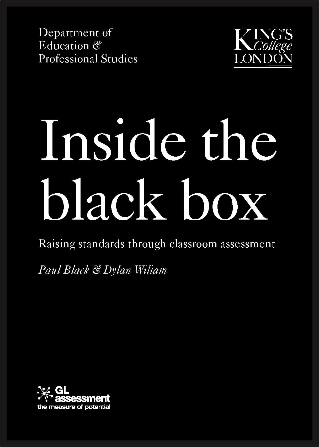 Inside the Black Box: v. 1: Raising Standards Through Classroom Assessment (Inside the Black Box: Raising Standards Through Classroom Assessment) Paperback – 21 Feb. 2006