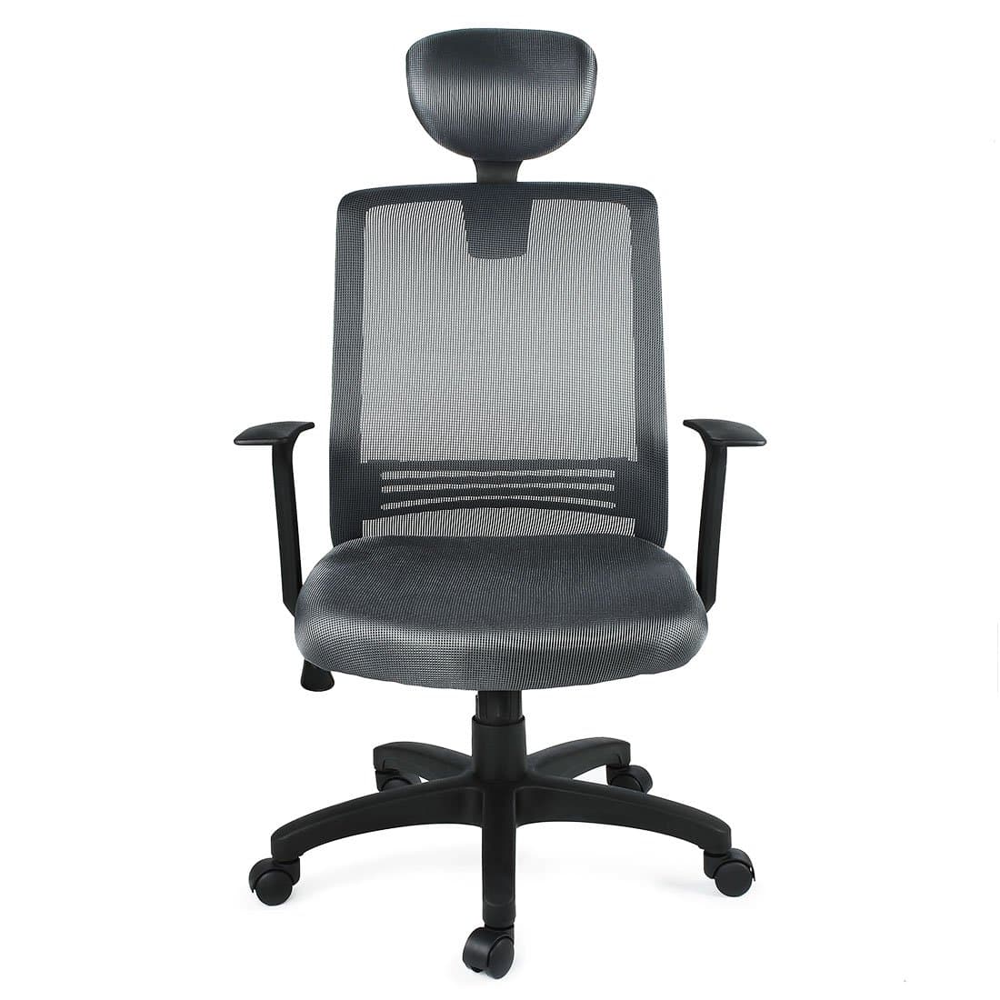 High-Back Mesh Executive Office Chair With Headrest Seat Back Cushion, Ezcheer Recline Height Adjustable Padded Desk Chair