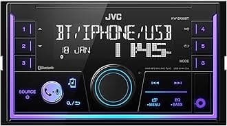 KW-SX88BT Bluetooth Double Din Digital Media Car Stereo with Shallow Chassis, Variable Color Dsplay, Front USB and Aux, Powerful Amplifier, AM/FM Radio, Perfect OEM Replacement for Your Vehicle