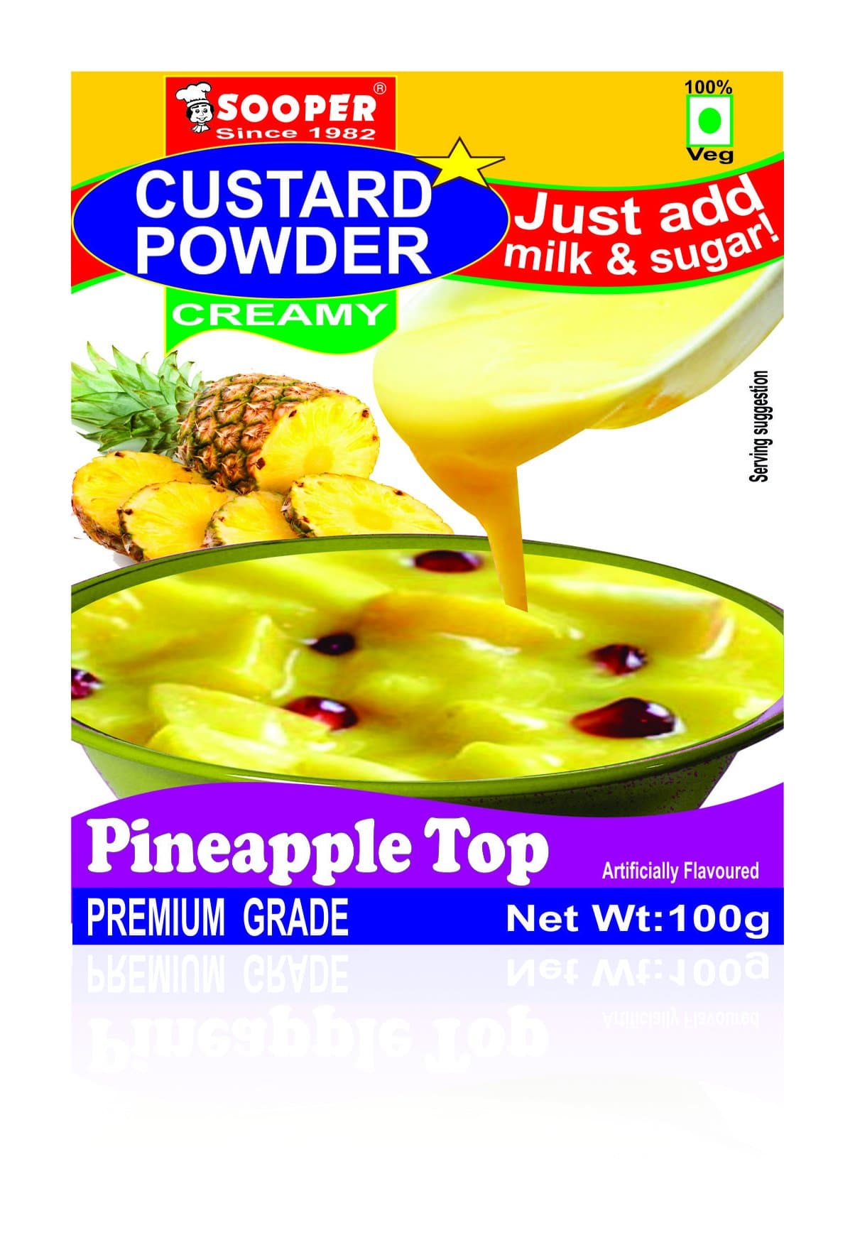 SOOPER Custard Powder Pineapple TOP Custard Powder