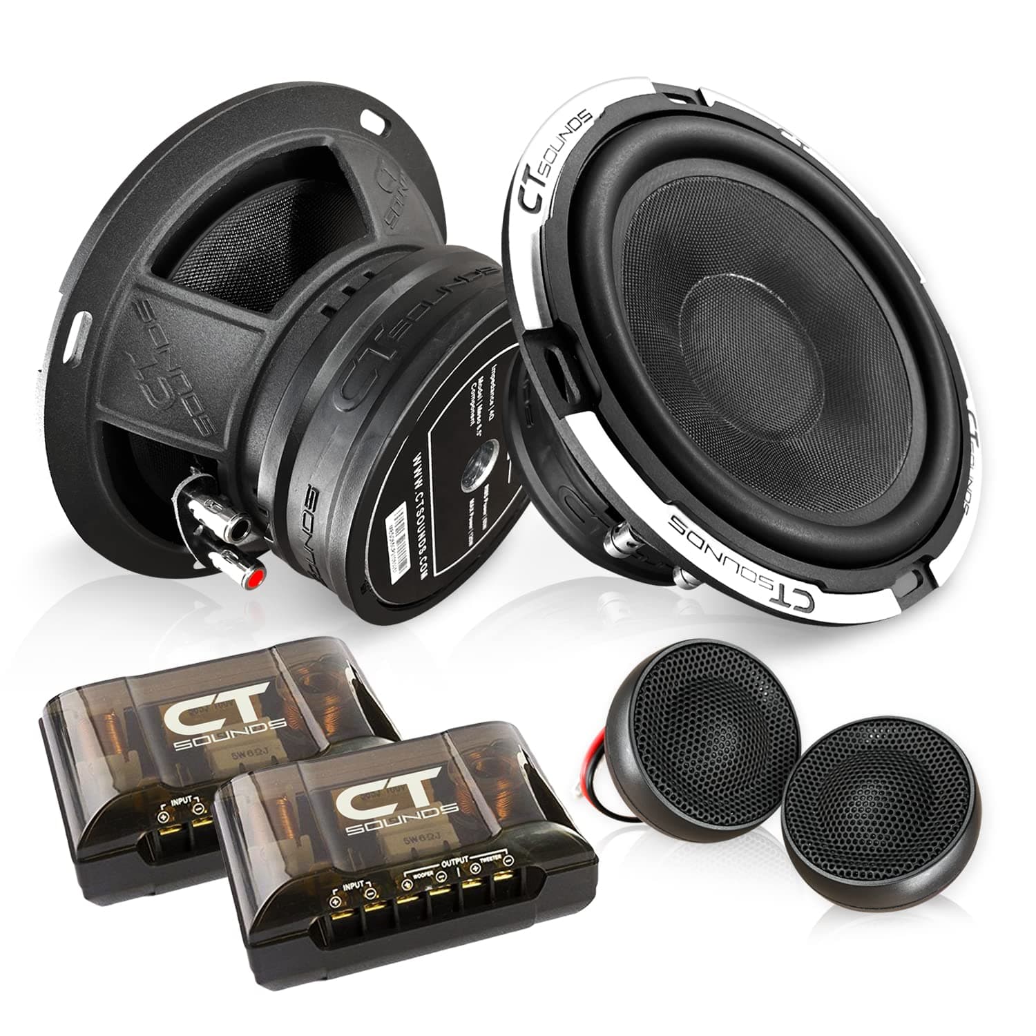 Meso 6.5” 320 Watt 2-Way Premium Component Car Speaker Set