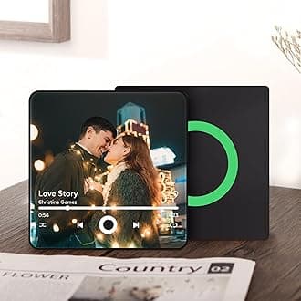 Custom Music Fridge Magnet, 3-Way Speaker Music Gift Magnets for Fridge Decor, Personalized with Photo and Song, Novelty Gifts for Valentine Day, (MG01)