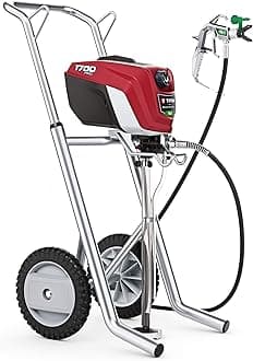 Titan ControlMax 1700 Pro 580006 w/ Cart High Efficiency Airless Paint Sprayer, HEA technology decreases overspray by up to 55% while delivering softer spray