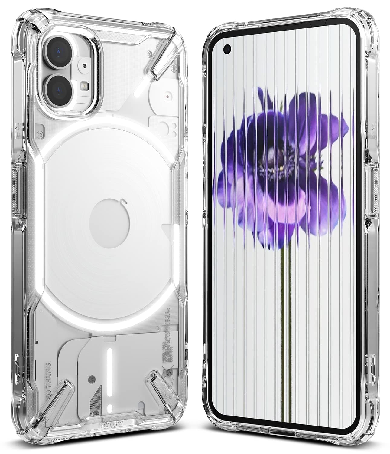 Polyurethane Fusion-X Back Case Cover Compatible With Nothing Phone (1) - Clear