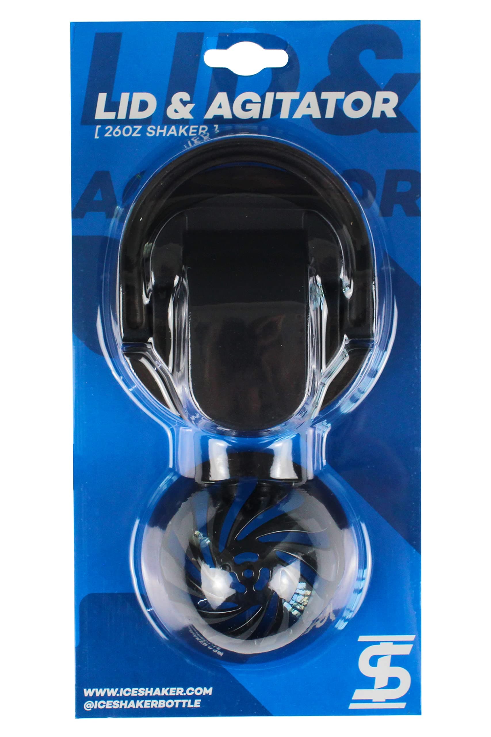 Ice Shaker, Lid Replacement, Compatible with 26 Ounce Shaker Bottles from Ice Shaker