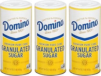 Domino® Granulated Sugar, 16 oz Domino® Sugar Canisters (Pack of 3)
