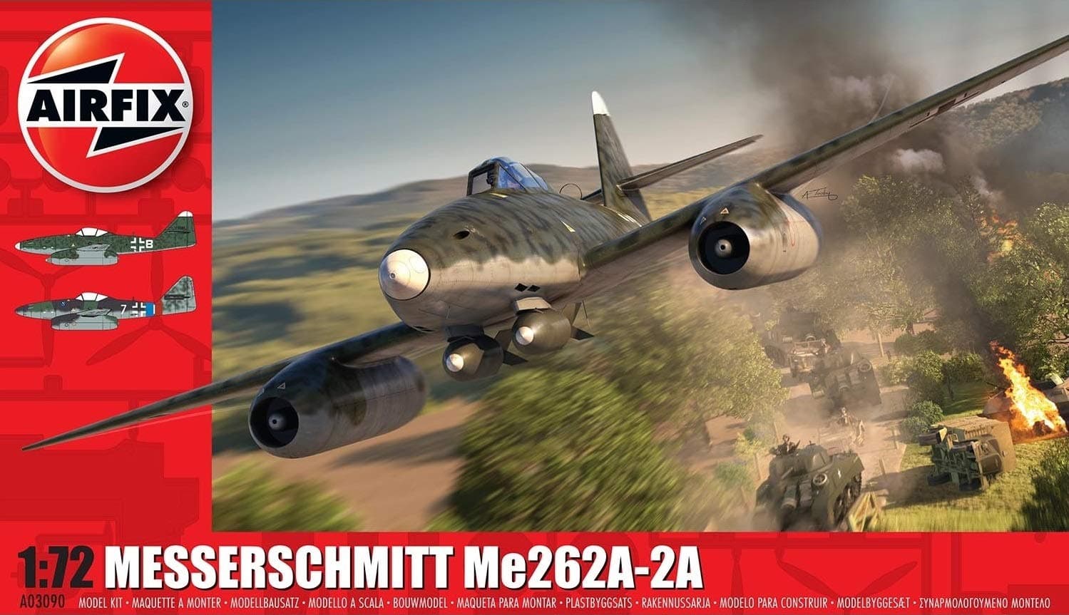 Messerschmitt ME262A-2A1: 72 Scale